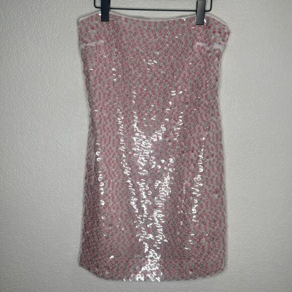NWT Susana Monaco Dot Sequin Tube Dress Ballet Slipper Revolve XL - Picture 2 of 12
